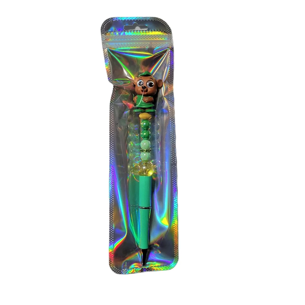 Disney Doorables Little John Beaded Ballpoint Twist Pen Topper Green